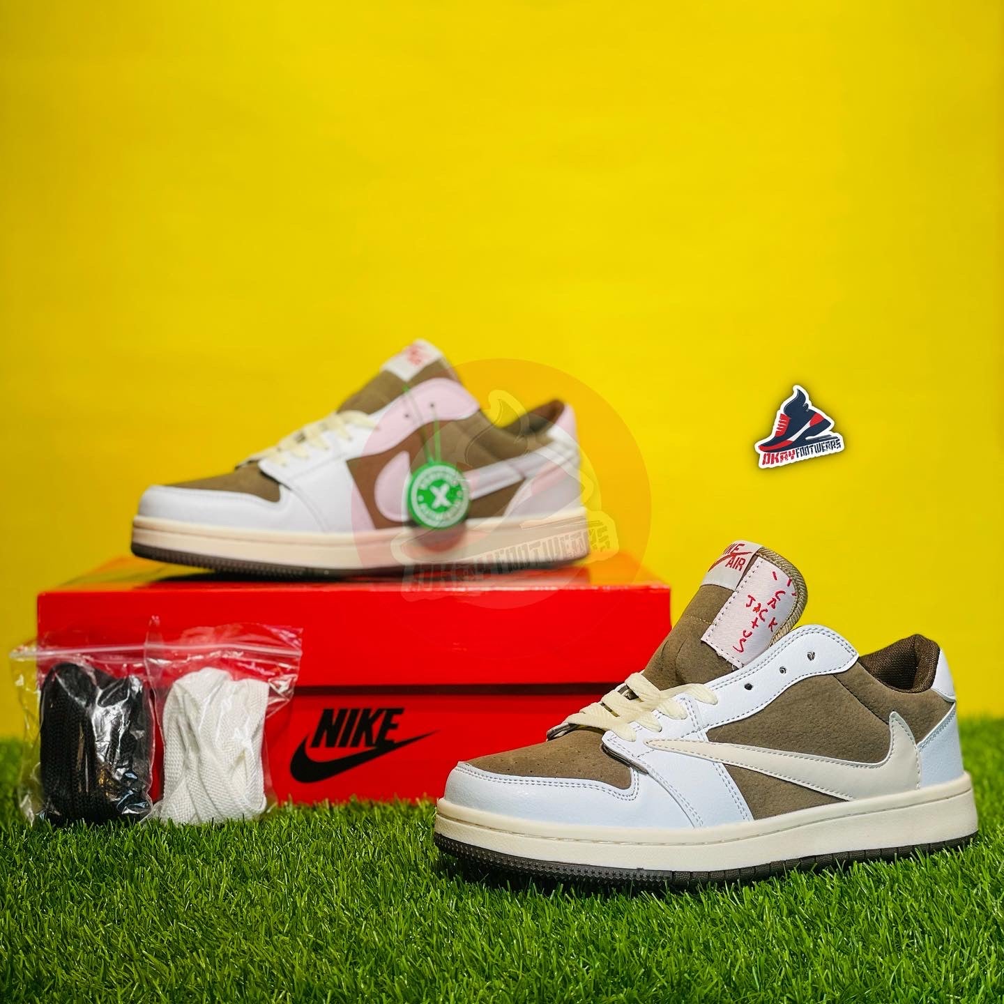 NK AIRJORDAN 1 LOW - TRAVIS REVERSE MOCHA (DOT PERFECT)