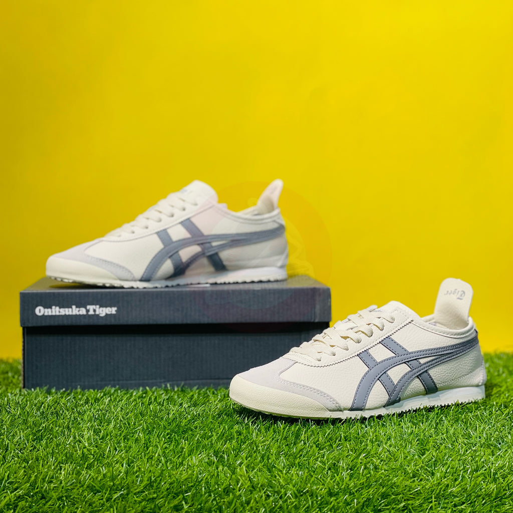 ONTSKA TIGER - WHITE/GREY (DOT PERFECT) (ORIGINAL LEATHER)