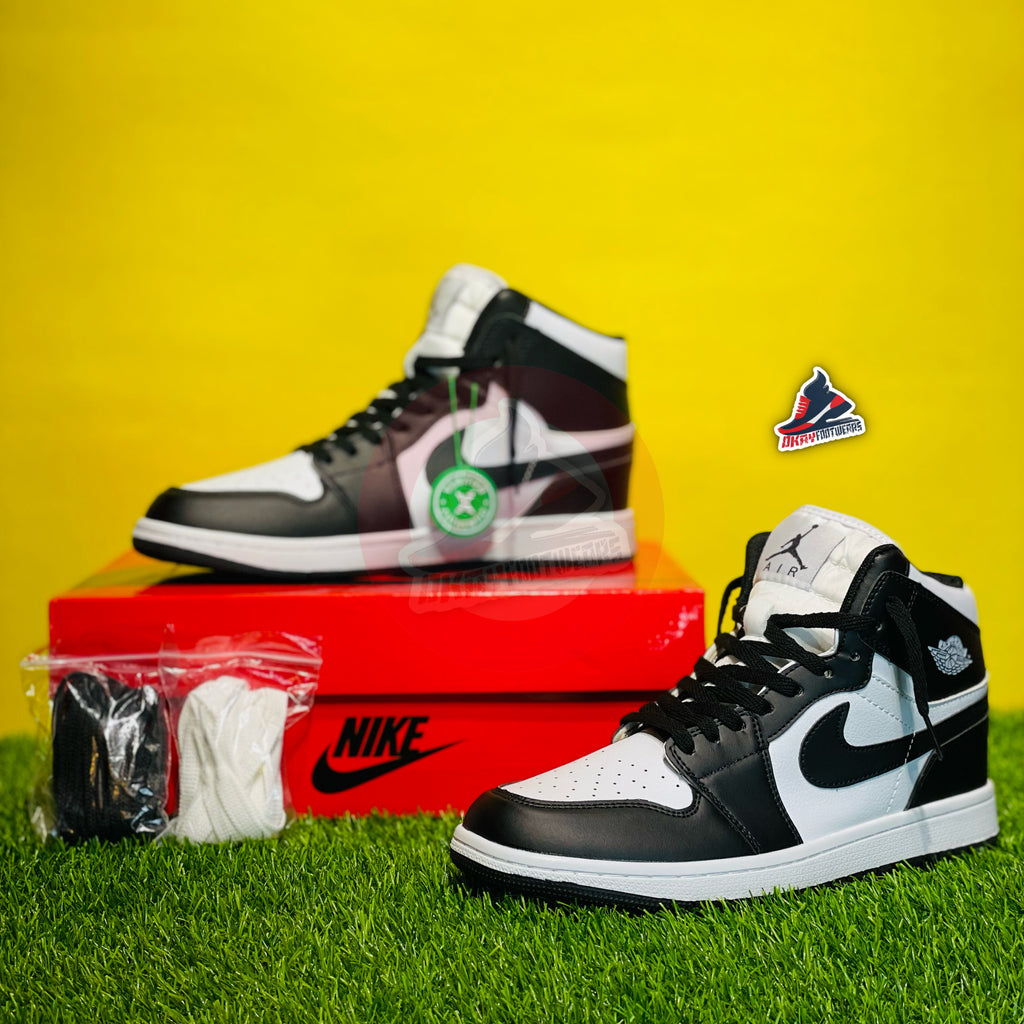 NK AIRJORDAN 1 HIGH - BLACK/WHITE PANDA (DOT PERFECT)