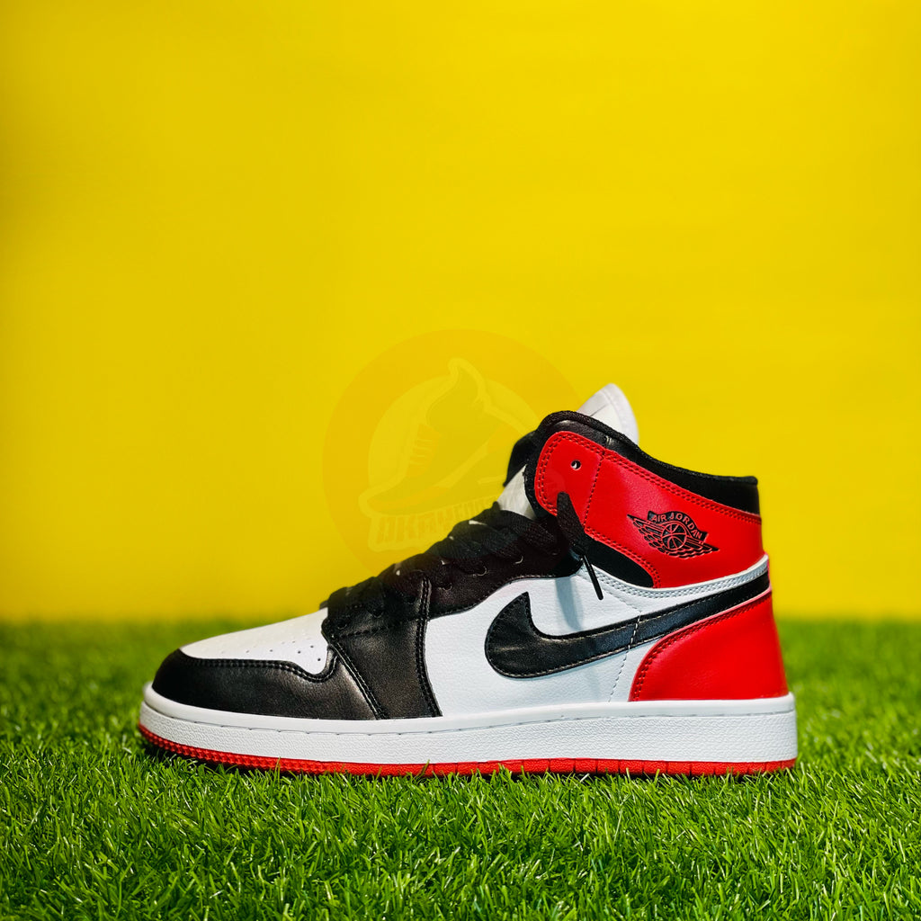 NK AIRJORDAN 1 HIGH - SATIN BLACK TOE (DOT PERFECT)
