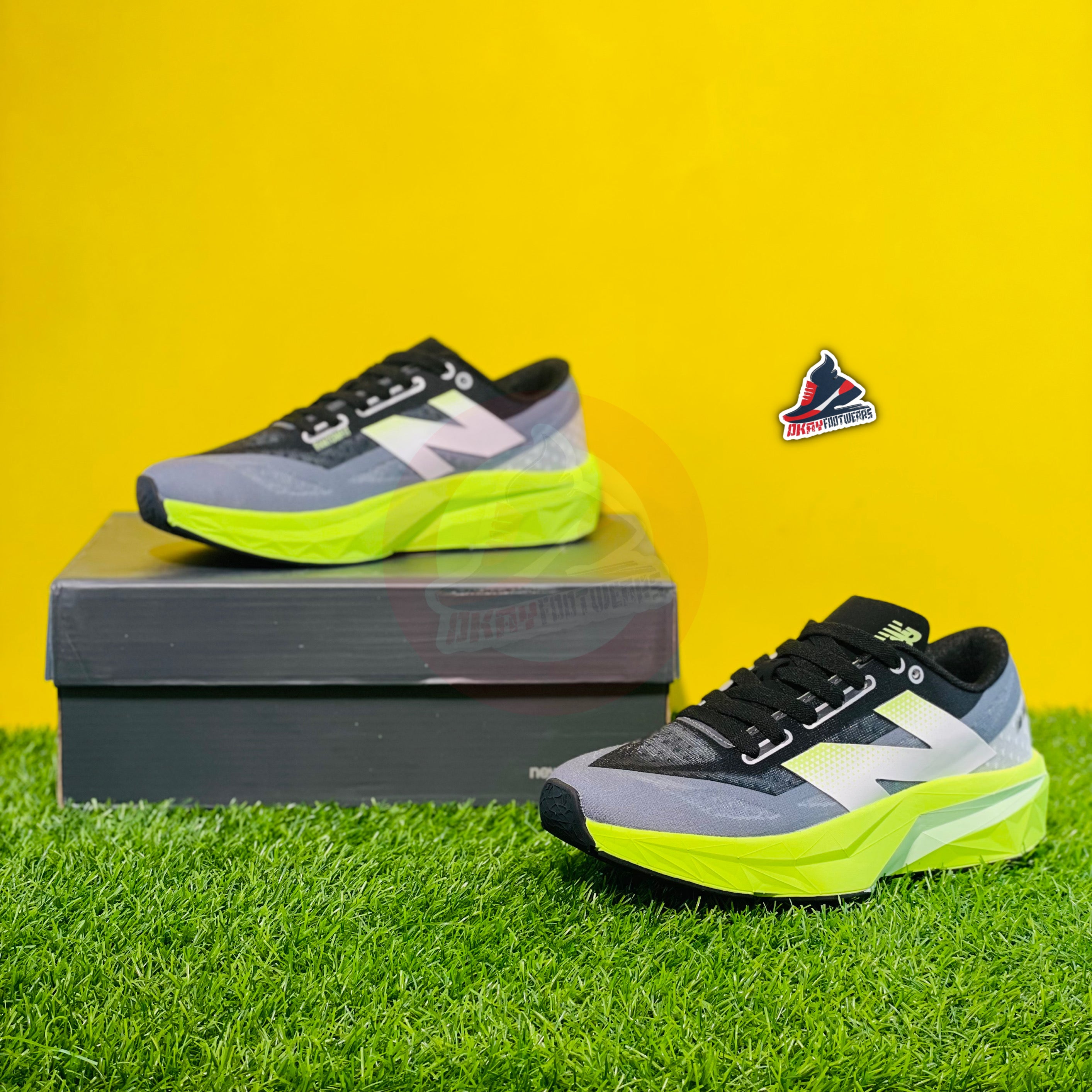 NB FUELCELL REBEL V4 - BLACK LIME (DOT PERFECT)