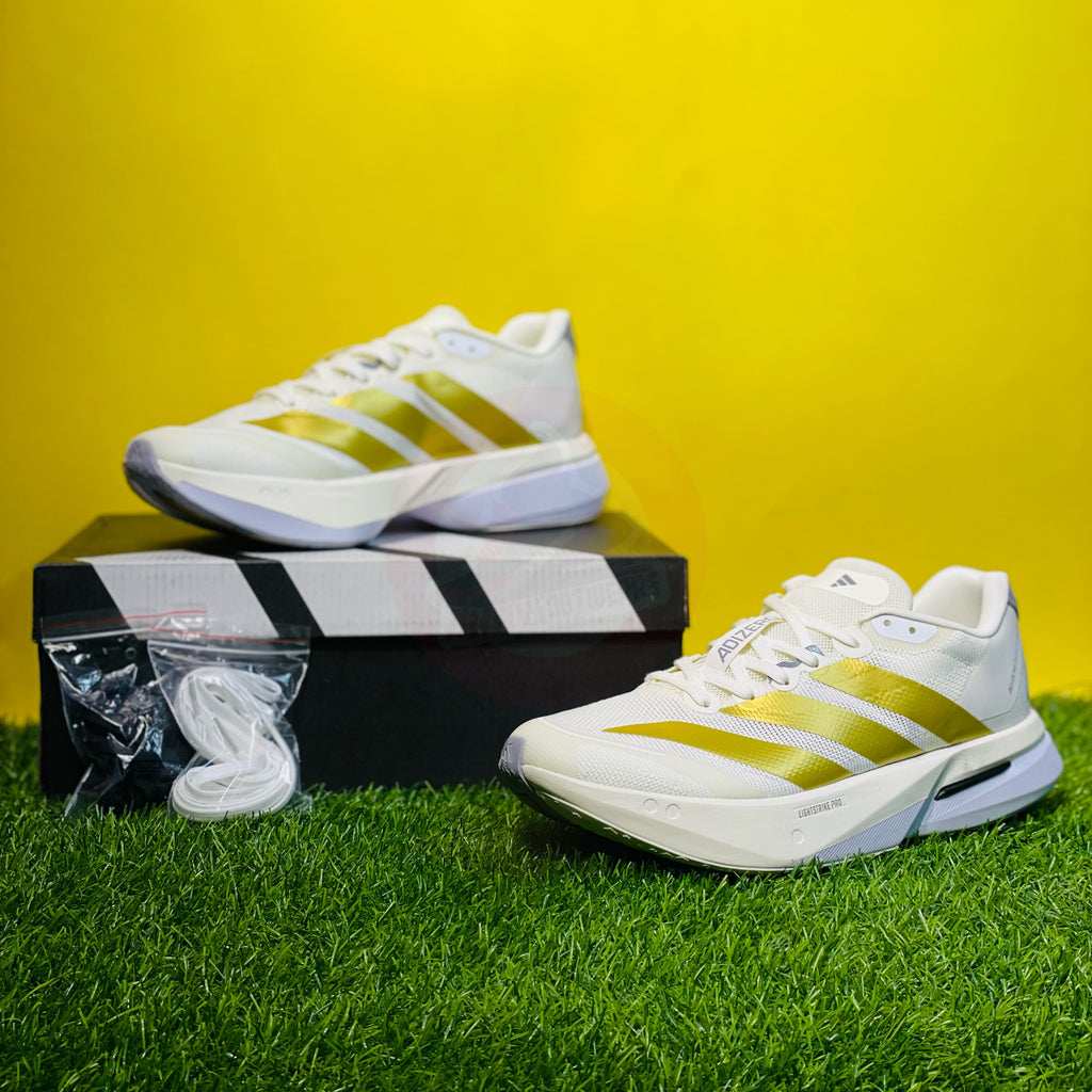 AD ADIZER0 BOST0N 13 - WHITE/GOLD (DOT PERFECT)