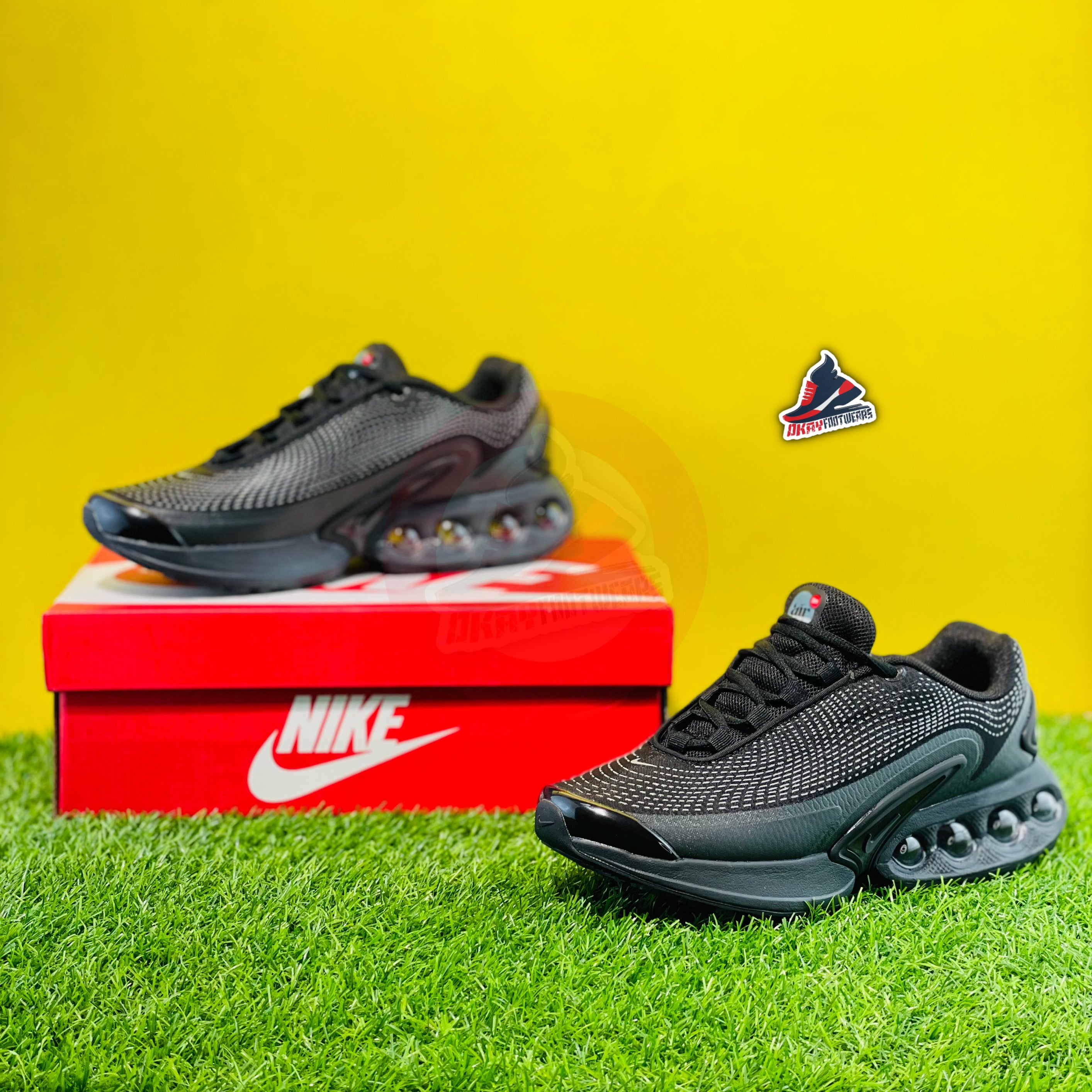 NK AIRMAX DN - BLACK & DARK SMOKE GREY (ORIGINALS)