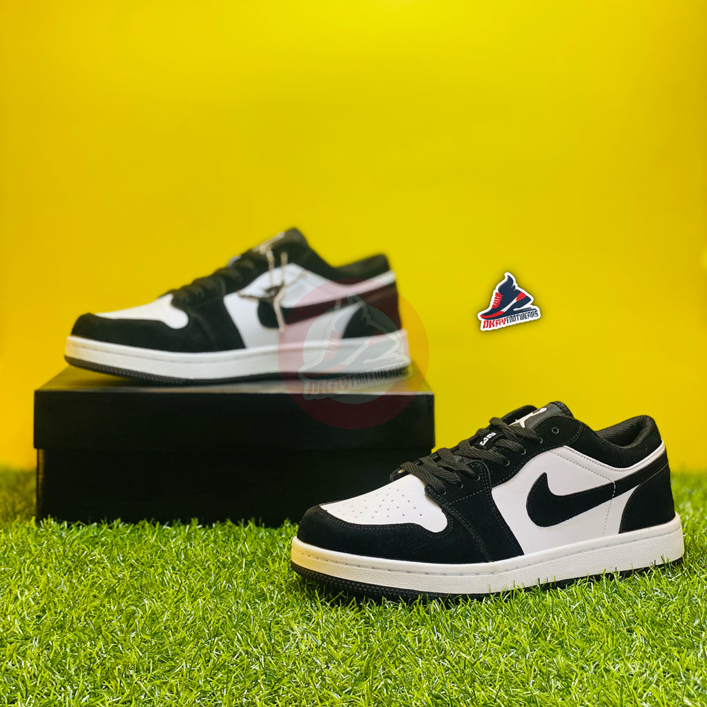NK AIRJORDAN 1 LOW - BLACK/WHITE PANDA (DOT PERFECT)