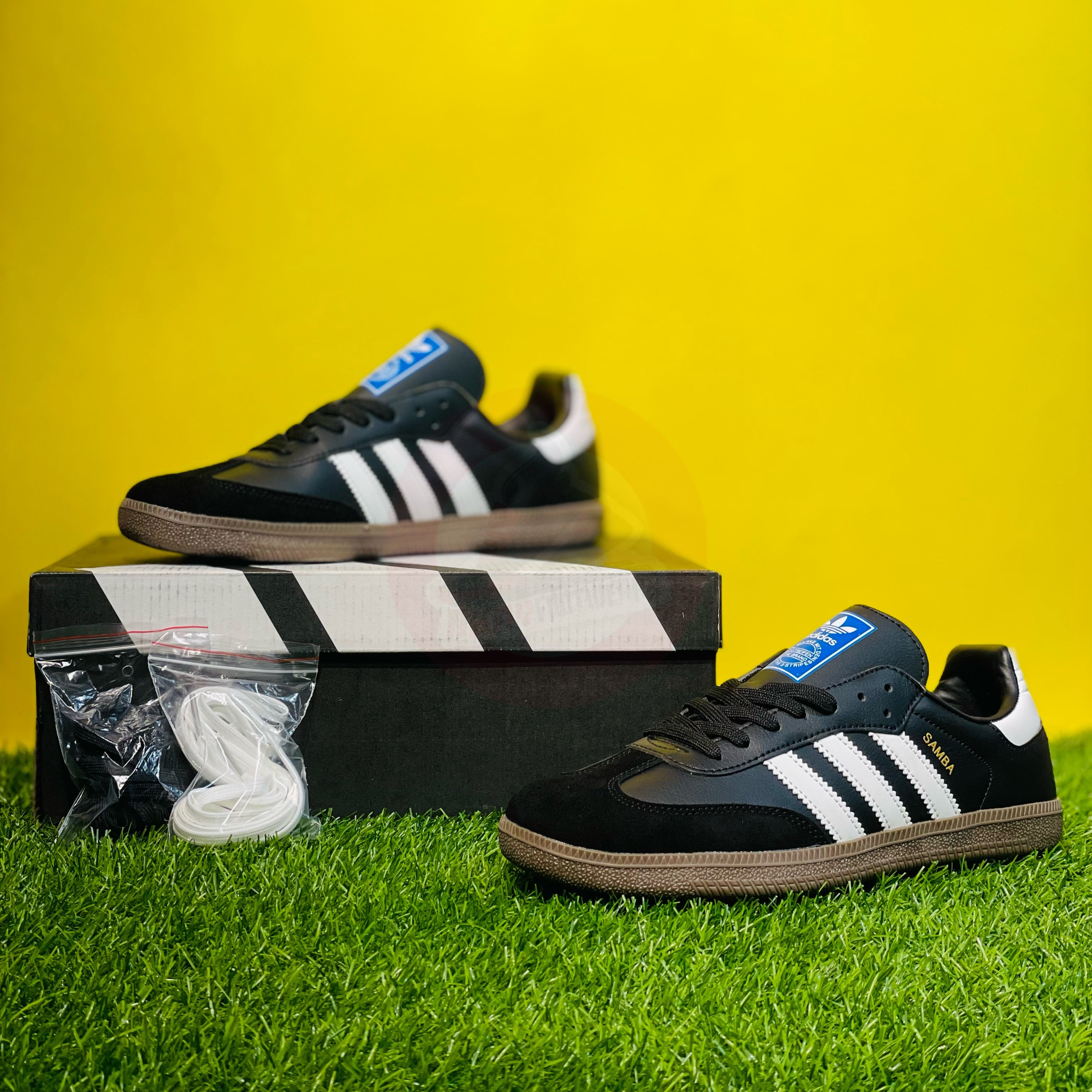 AD SAMBA - BLACK (DOT PERFECT) (ORIGINAL SUEDE)